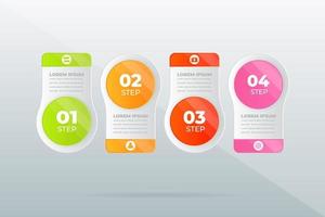 design modern Professional steps infographic vector