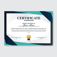 Creative Certificate of Appreciation Award Template vector