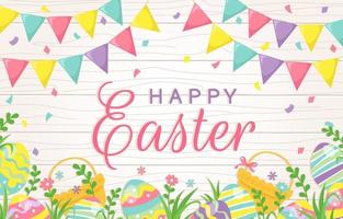 Happy Easter Day Background vector
