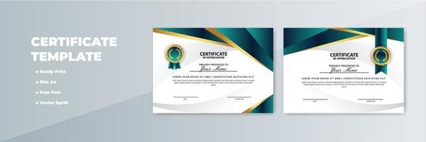 Creative Certificate of Appreciation Award Template vector