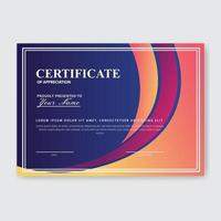 Creative Certificate of Appreciation Award Template vector