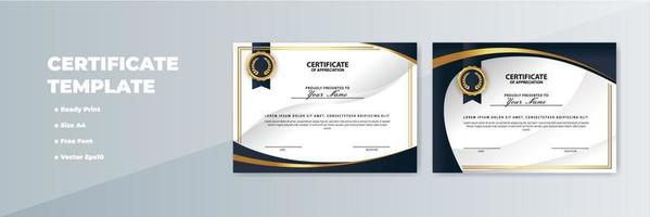 Creative Certificate of Appreciation Award Template vector