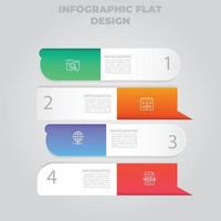 visualización de datos comerciales. diagrama del proceso. elementos abstractos de gráfico, diagrama con pasos, opciones, partes o procesos. plantilla de negocio vectorial para presentación. concepto creativo para infografía. vector