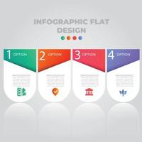 visualización de datos comerciales. diagrama del proceso. elementos abstractos de gráfico, diagrama con pasos, opciones, partes o procesos. plantilla de negocio vectorial para presentación. concepto creativo para infografía. vector