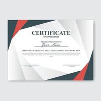 Creative Certificate of Appreciation Award Template vector