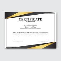 Creative Certificate of Appreciation Award Template vector