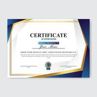 Creative Certificate of Appreciation Award Template vector