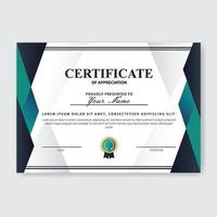 Creative Certificate of Appreciation Award Template vector