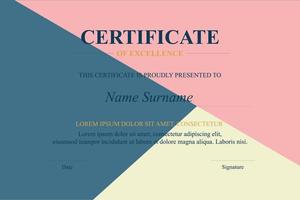 Creative Certificate of Appreciation Award Template vector