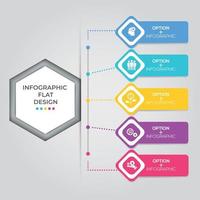 Business data visualization. Process chart. Abstract elements of graph, diagram with steps, options, parts or processes. Vector business template for presentation. Creative concept for infographic.