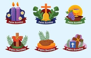 Set of Palm Sunday Sticker