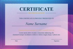 Creative Certificate of Appreciation Award Template vector