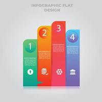 visualización de datos comerciales. diagrama del proceso. elementos abstractos de gráfico, diagrama con pasos, opciones, partes o procesos. plantilla de negocio vectorial para presentación. concepto creativo para infografía. vector