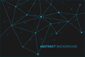Cybernetic ai graphic design. Abstract background with blue plexus line and dot connection. Electric pattern for connection illustration vector