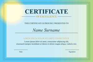 Creative Certificate of Appreciation Award Template vector