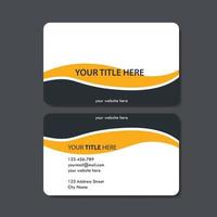 business card template with color concept modern geometric card vector