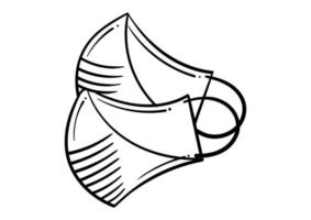 hand drawn mask vector