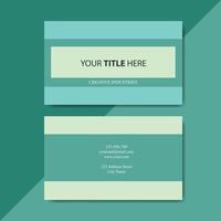 business card template with color concept modern geometric card vector