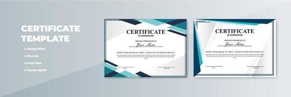 Creative Certificate of Appreciation Award Template vector