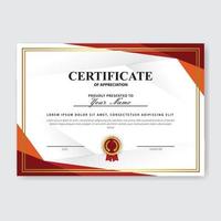 Creative Certificate of Appreciation Award Template vector