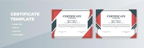 Creative Certificate of Appreciation Award Template vector