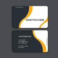 business card template with color concept modern geometric card vector