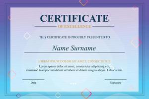 Creative Certificate of Appreciation Award Template vector