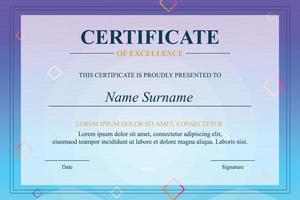 Creative Certificate of Appreciation Award Template vector