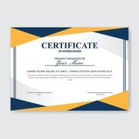 Creative Certificate of Appreciation Award Template vector