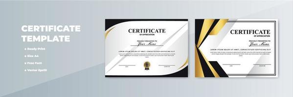 Creative Certificate of Appreciation Award Template vector