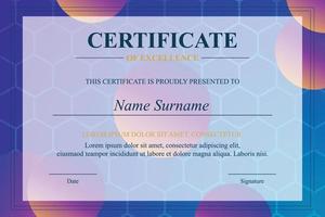 Creative Certificate of Appreciation Award Template vector