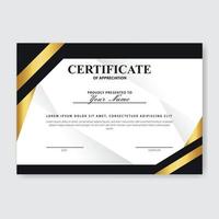 Creative Certificate of Appreciation Award Template vector