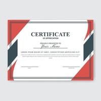 Creative Certificate of Appreciation Award Template vector