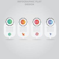 Business data visualization. Process chart. Abstract elements of graph, diagram with steps, options, parts or processes. Vector business template for presentation. Creative concept for infographic.