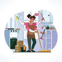 Careful Home Cleaning vector