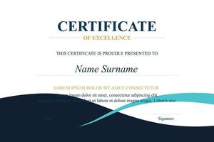 Creative Certificate of Appreciation Award Template vector