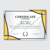 Creative Certificate of Appreciation Award Template vector