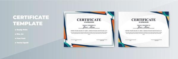 Creative Certificate of Appreciation Award Template vector