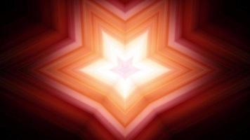 kaléidoscope de mouvement de rayons et de lignes hypnotiques orange video