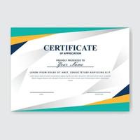 Creative Certificate of Appreciation Award Template vector