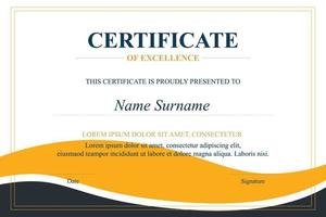 Creative Certificate of Appreciation Award Template vector