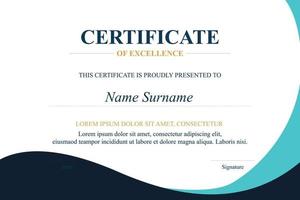 Creative Certificate of Appreciation Award Template vector