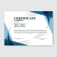 Creative Certificate of Appreciation Award Template vector