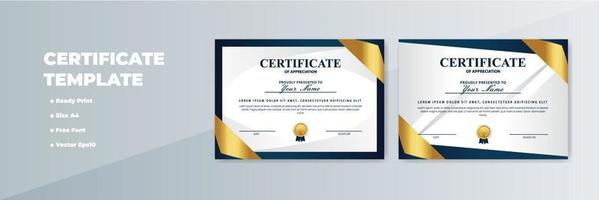 Creative Certificate of Appreciation Award Template vector