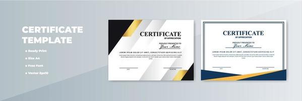 Creative Certificate of Appreciation Award Template vector