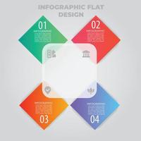 Business data visualization. Process chart. Abstract elements of graph, diagram with steps, options, parts or processes. Vector business template for presentation. Creative concept for infographic.