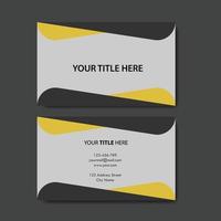 business card template with color concept modern geometric card vector