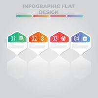 visualización de datos comerciales. diagrama del proceso. elementos abstractos de gráfico, diagrama con pasos, opciones, partes o procesos. plantilla de negocio vectorial para presentación. concepto creativo para infografía. vector