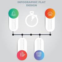 visualización de datos comerciales. diagrama del proceso. elementos abstractos de gráfico, diagrama con pasos, opciones, partes o procesos. plantilla de negocio vectorial para presentación. concepto creativo para infografía. vector