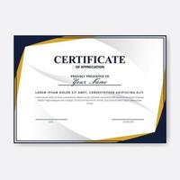 Creative Certificate of Appreciation Award Template vector